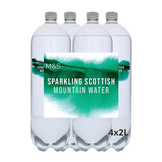 M&S Scottish Mountain Sparkling Water 2L, imported from the UK