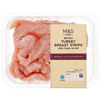 Tiras de pechuga de pavo británica M&S (300 g)
