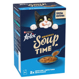 Felix Soup Fish Selection Plaice, Tuna & Cod wet cat food 6 x 48g - British product