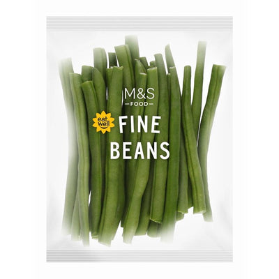 M&S Feine grüne Bohnen Vegetarische Mikrowellentasche Beilage 80g