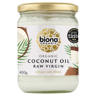M&S Biona Organic Raw Virgin Coconut Oil 400ml- Buy online at McGrocer