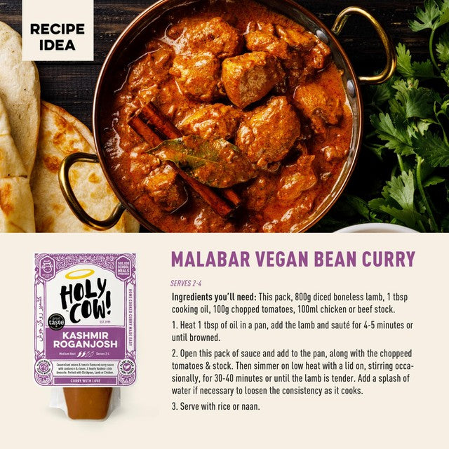 Holy Cow! Kashmir Rogan Josh Curry Sauce 250g, UK version
