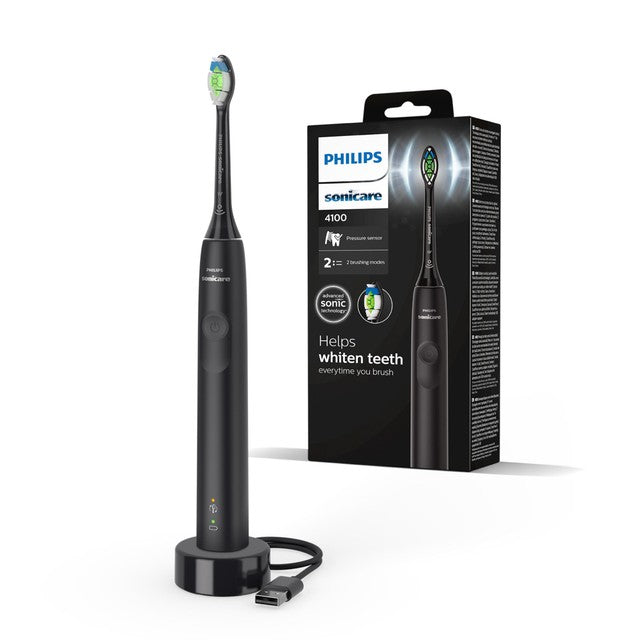 Philips Sonicare Series 4100 Black electric toothbrush, imported from the UK