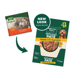 Natures Menu chicken and vegetable dog food pouches 8x300g, imported from the UK