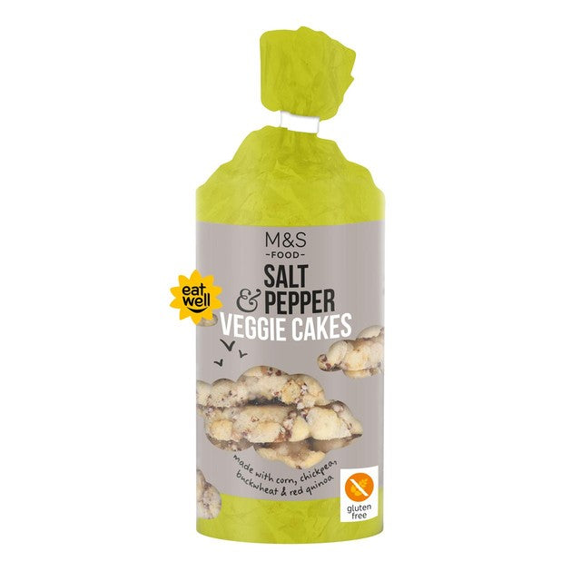 M&S Salt & Pepper Veggie Cakes 147g, imported from the UK