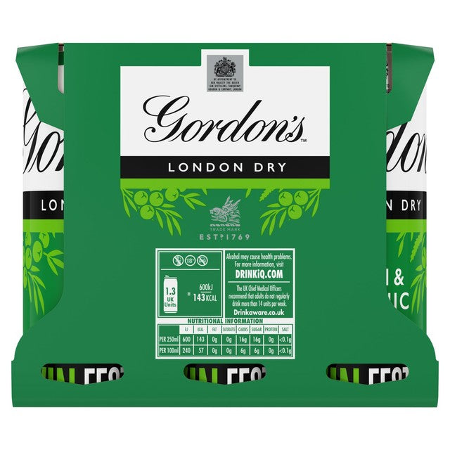 Gordon's Gin & Tonic premix 250ml can (British brand)