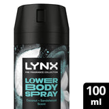 Lynx coconut sandalwood lower body deodorant spray 100ml, UK version