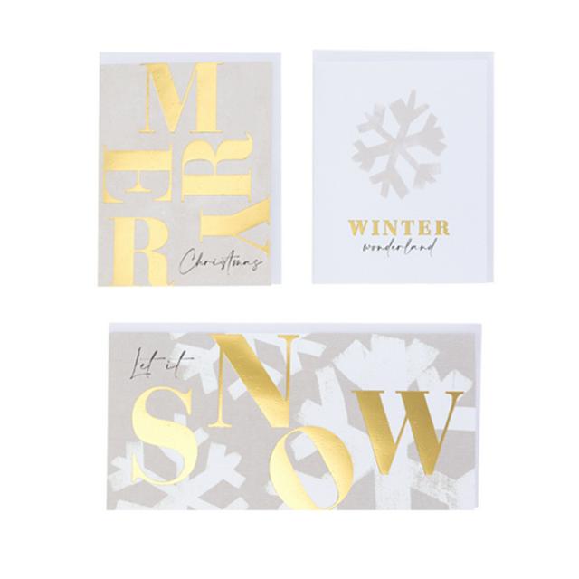 Habitat Multiview Modern Let it Snow Neutral 20pk
