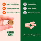 Marleybones gut supplement chew for dogs, imported from the UK