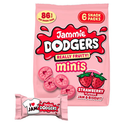 M&S Jammie Dodgers Minis Strawberry Flavour Biscuits- Buy online at McGrocer