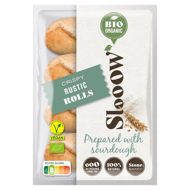 SlooOw Crispy Rustic Bake at Home Rolls 360g (British brand)