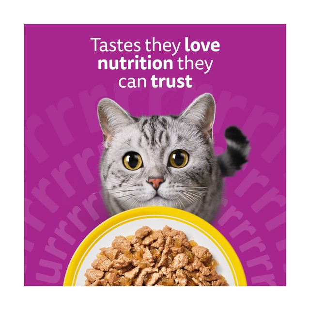 Whiskas poultry feasts cat food pouches 12 x 85g (British brand)