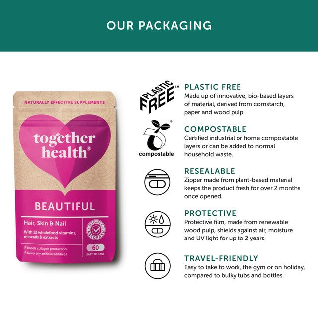 Together Health hair skin nails supplement 60 capsules (British brand)