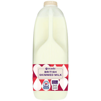 Brique de lait écrémé Ocado British 4 pintes