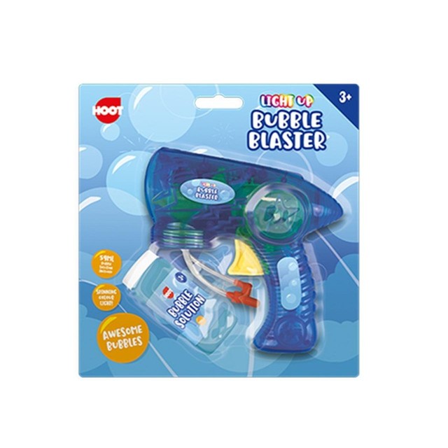 Hoot light up bubble blaster toy, imported from the UK