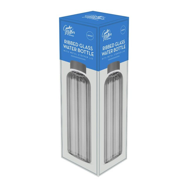 Cooke & Miller glass water bottle 500ml - British product