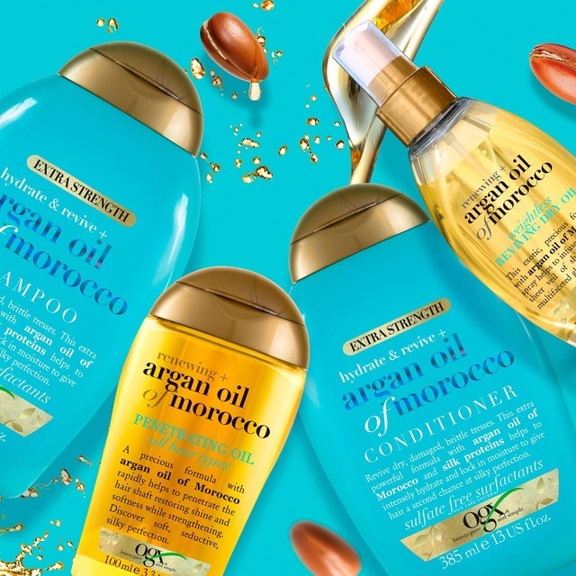 OGX Renewing Argan Oil Hair Serum 100ml, imported from the UK