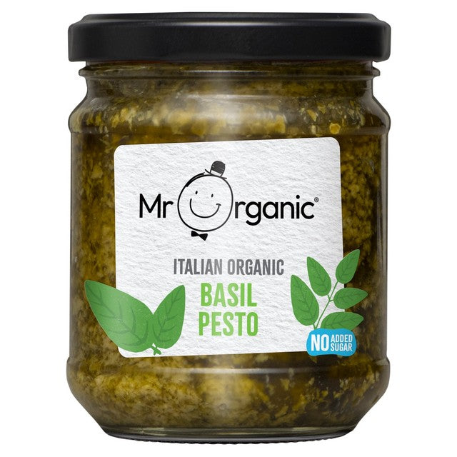 Mr Organic basil pesto sauce 190g, imported from the UK