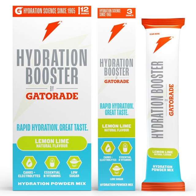 Gatorade lemon lime hydration booster drink mix powder, UK version