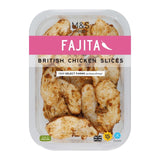 M&S fajita chicken breast slices 160g, imported from the UK