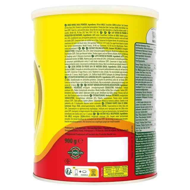 Nido full cream milk powder 900g, imported from the UK