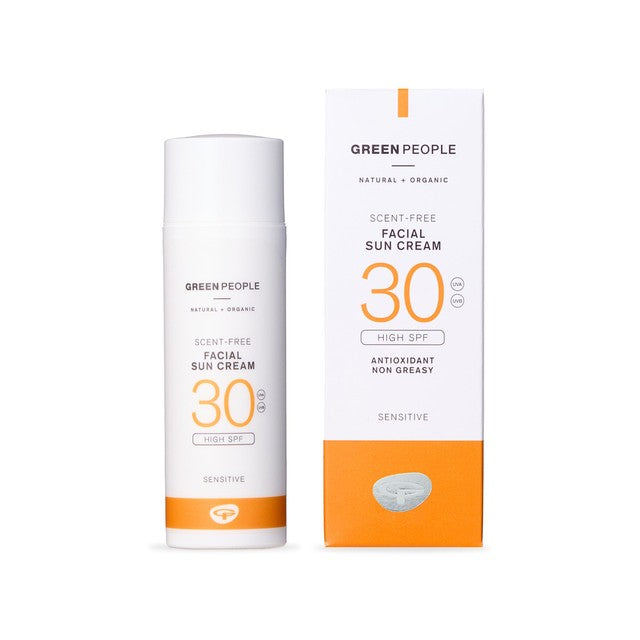 Green People facial sun cream SPF30 Scent Free 50ml, UK version