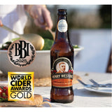 Henry Weston organic medium dry cider 500ml, UK version