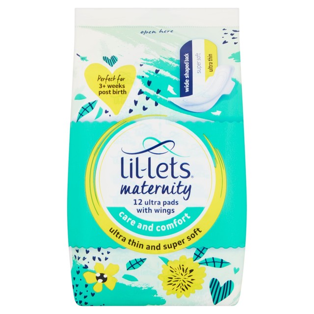 Lil-lets Maternity Ultra Pads 12 Pack, UK version