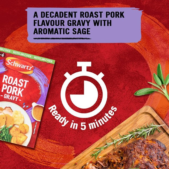 Schwartz Pork and Sage Gravy Sachet 25g (British brand)