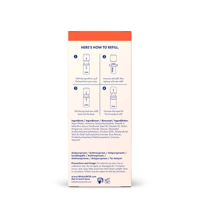 Wild antiperspirant deodorant starter pack Honey & Cactus Flower - British product