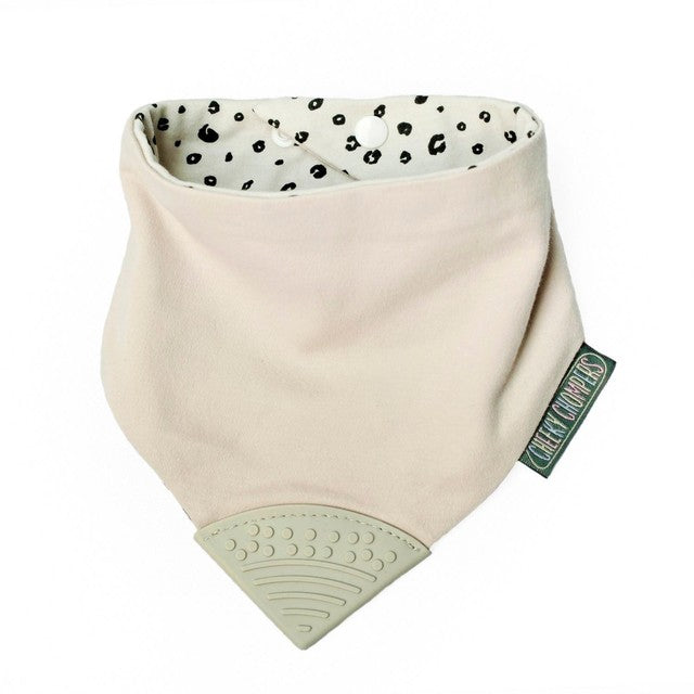 Cheeky Chompers Neckerchew Leopard Spot One Size - British product