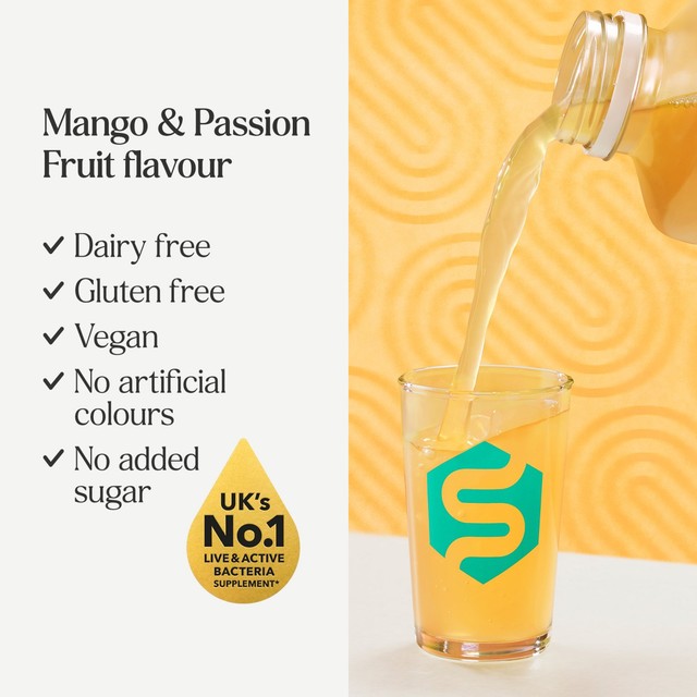 Symprove probiotic drink supplement mango and passion fruit flavour 500ml (British brand)