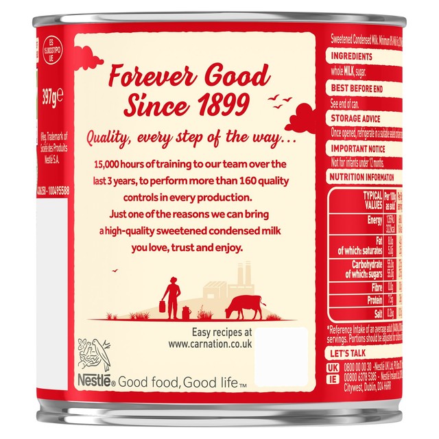 Carnation Sweetened Condensed Milk 397g - British product