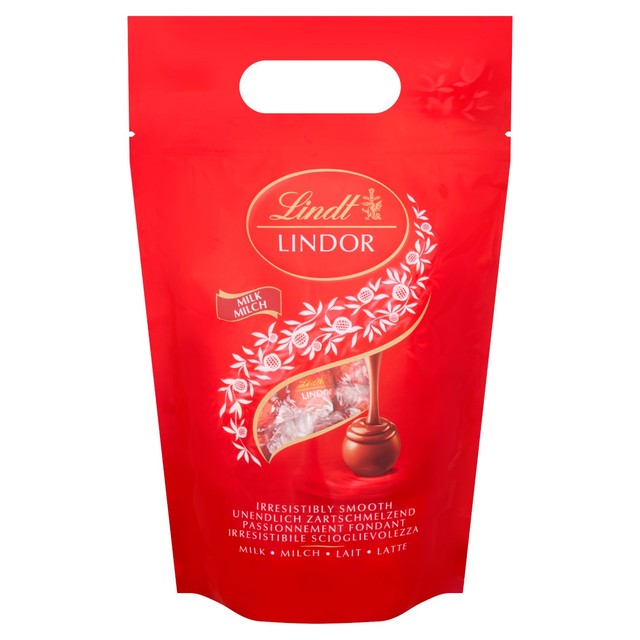 Lindt LINDOR milk chocolate truffles 1kg bag, UK version