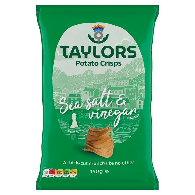 Taylors Sea Salt Vinegar Flavour Potato Crisps 150g