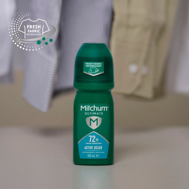 Mitchum deodorant roll-on Active Ocean, UK version