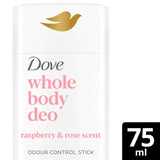 Dove whole body deodorant stick raspberry rose 48h, imported from the UK