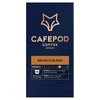 CafePod Brunch Blend Nespresso-kompatible kaffekapsler 10-pakning
