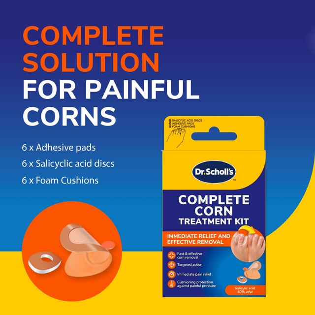 Scholl corn treatment kit (British brand)