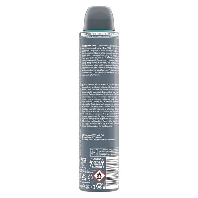 Dove Men+Care anti-perspirant deodorant spray Eucalyptus and Mint 200ml - British product