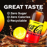 Coca-Cola Zero Sugar Lemon cola 2L - British product