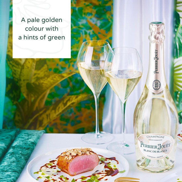 Perrier Jouet Blanc de Blanc Champagne 75cl, imported from the UK