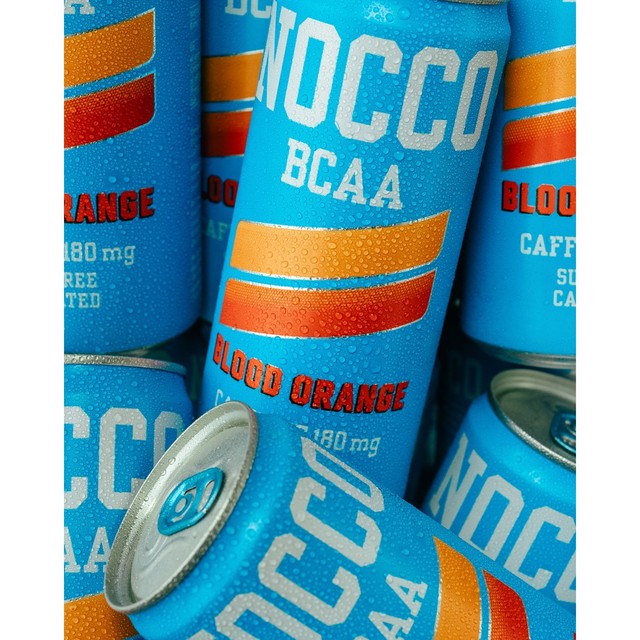 NOCCO Energy Drink Blood Orange Del Sol 330ml, imported from the UK