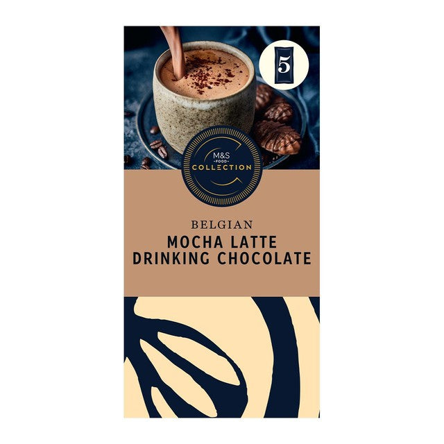 M&S Mocha Latte drinking chocolate single serve sachet, imported from the UK