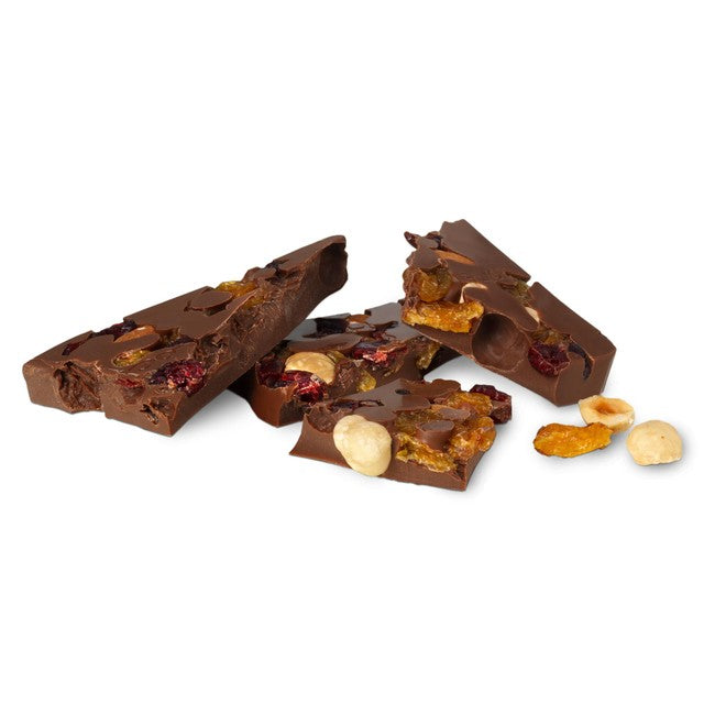 Hotel Chocolat fruit and nut milk chocolate slab 100g, UK version