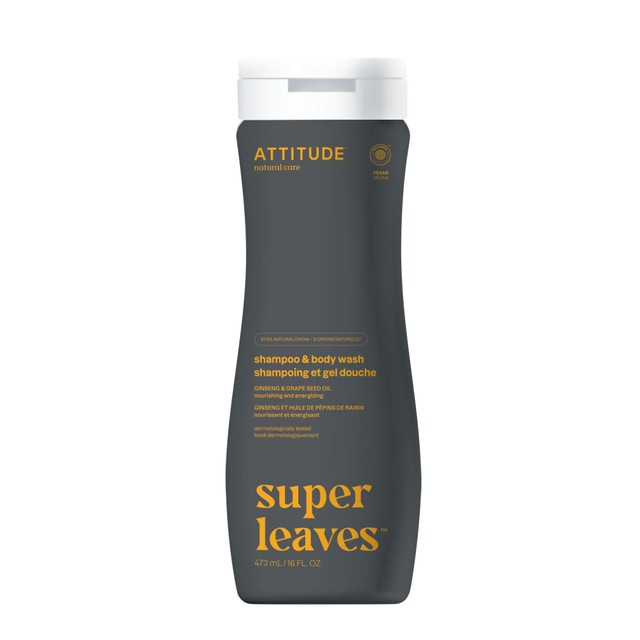 Attitude Super Leaves Sports Shampoo & Body Wash 473ml - British product