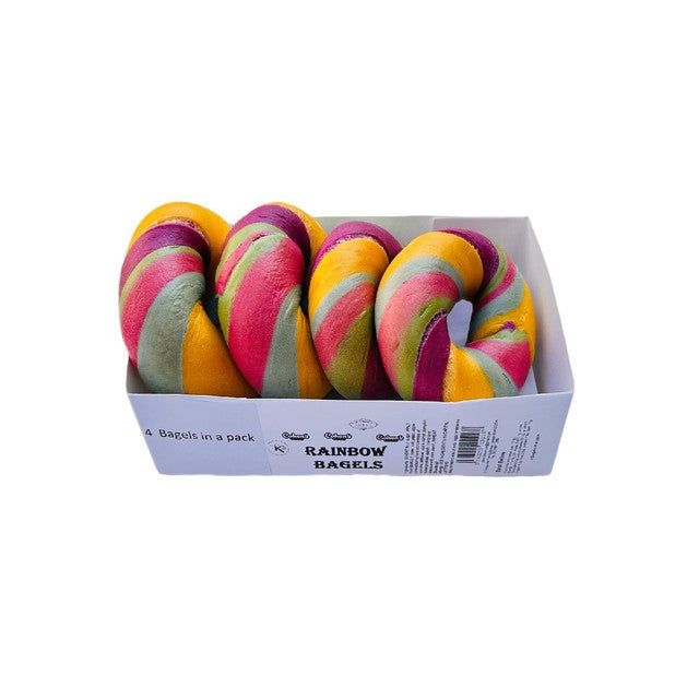 Cohens Bakery Natural Rainbow Bagels 4 Pack - British product