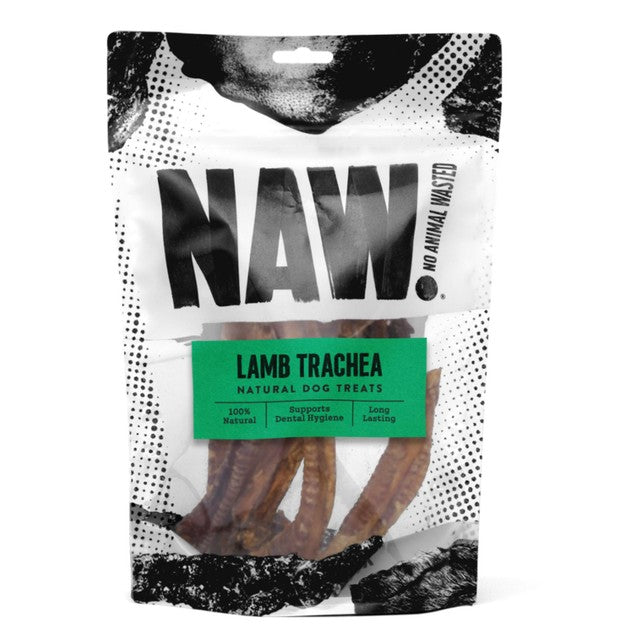 NAW lamb trachea dog dental chew 150g, imported from the UK