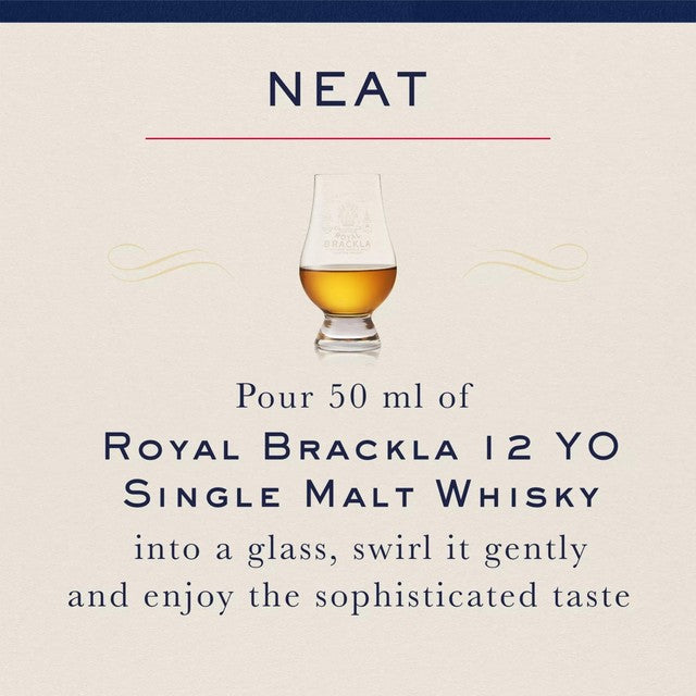 Royal Brackla 12 Year Old Single Malt Scotch Whisky 70cl, imported from the UK