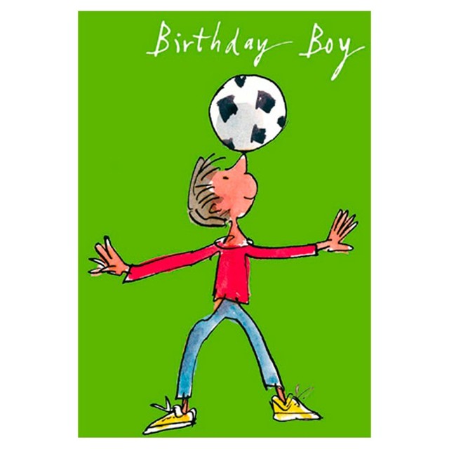 Woodmansterne birthday card with Quentin Blake illustration, imported from the UK
